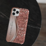 Case-Mate iPhone Case Rose Gold Faux Parties scintillant Bling Nom manus<br><div class="desc">Le design est une photo et les coques ne sont pas faits avec de la parties scintillant, des paillettes, des métaux ou des bois. Cette conception est également disponible sur d'autres modèles de téléphone. Choisissez Type de périphérique pour voir d'autres iPhone, Samsung Galaxy ou coques Google. Certains styles peuvent être...</div>