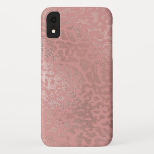 Case-Mate iPhone Case Rose Gold Foil Cheetah Motif animal