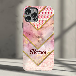 Coque Case-Mate iPhone Rose gold géométrique élégant féminin