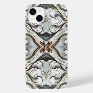 Coque Case-Mate iPhone Rose Gold Marbre Blanc Luxueux Glamour