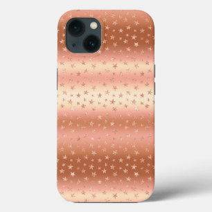 Case-Mate iPhone Case Rose Gold Metallic Parties scintillant Stars tenda