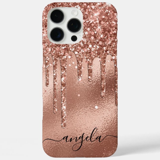 Coques Case-Mate iPhone Rose Gold Parties scintillant Drivers Signature (Verso)