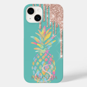 Coque Case-Mate iPhone Rose Gold Parties scintillant Drives Pineapple Min