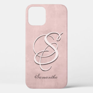 Case-Mate iPhone Case Rose Gold style rustique Nom Monogramme