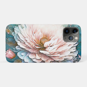 Case-Mate iPhone Case Rose Gold Turquoise Bloom Art