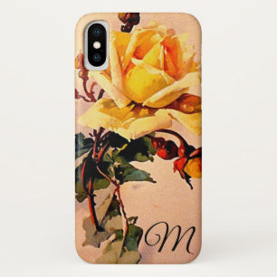 Case-Mate iPhone Case Rose jaune vintage