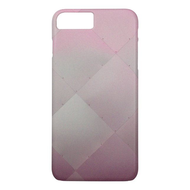 Coques Case-Mate iPhone Rose métallique À damiers brillant moderne (Dos)