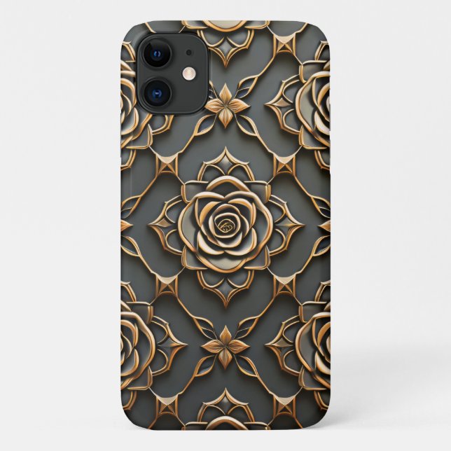 Coques Case-Mate iPhone Rose métallique rustique (Dos)