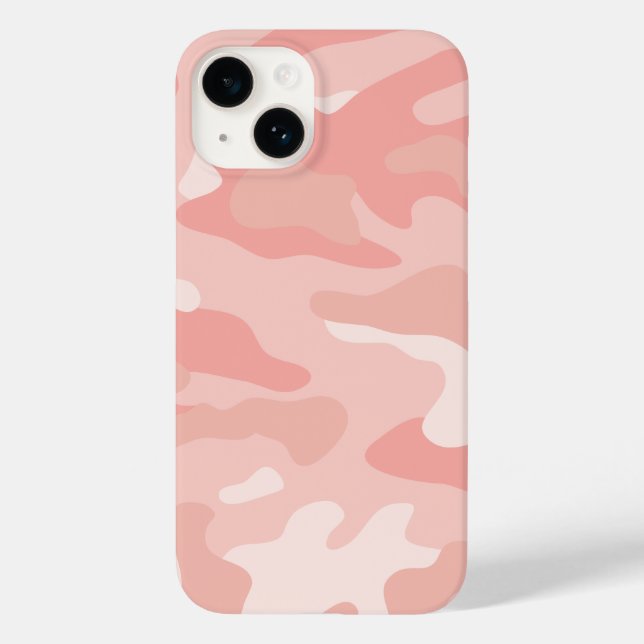Coques Case-Mate iPhone Rose moderne Gold Blush Pink Camo Motif (Verso)