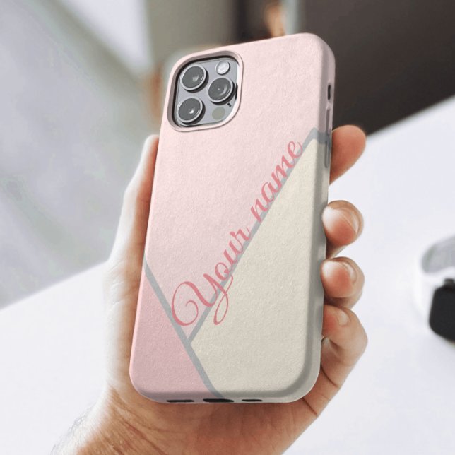 Coques Case-Mate iPhone Rose monochrome élégant (Créateur téléchargé)