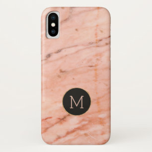 Coque Case-Mate iPhone Rose-or imprime en pierre de marbre