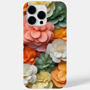 COQUE Case-Mate iPhone ROSE ORANGE VERT BLANC 3D REGARDER BEGONIA FLEURS