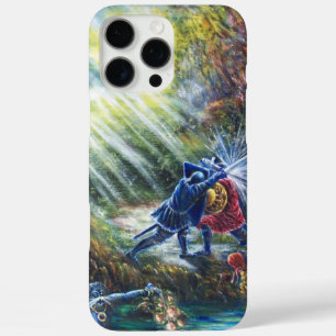 Coques iPhone 16 Pro Max ROSE OUBLIÉ combattant les chevaliers, l'argent et