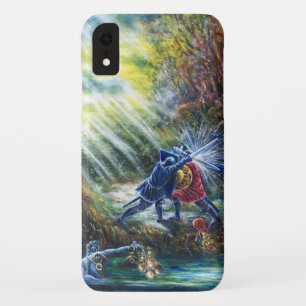 Coque Case-Mate Pour iPhone ROSE OUBLIÉ combattant les chevaliers, l'argent et
