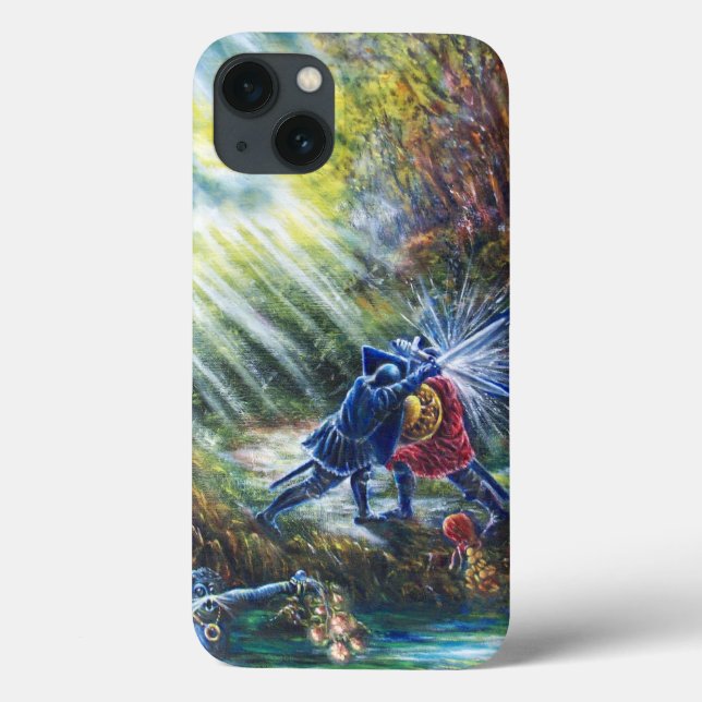 Coques Case-Mate iPhone ROSE OUBLIÉ combattant les chevaliers, l'argent et (Verso)
