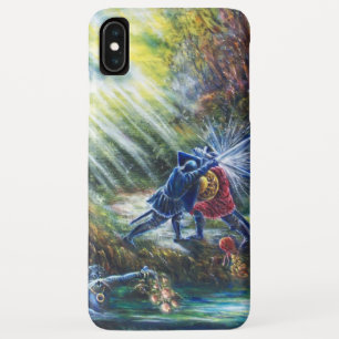 Case-Mate iPhone Case ROSE OUBLIÉ combattant les chevaliers, l'argent et