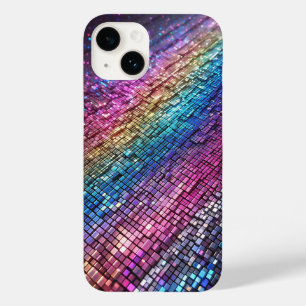 Coque Case-Mate iPhone Rose Pailleté Arc-en-Ciel Ombré Féminin Personnali