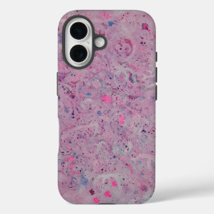 Coque Pour iPhone 16 Rose Pâle Aquarelle Abstraite