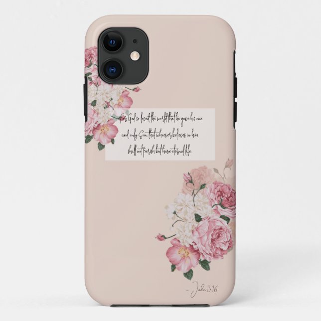 Coques Case-Mate iPhone Rose Pâle Foi Sagesse Encadrée (Dos)