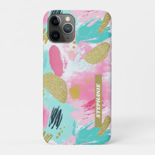 Case-Mate iPhone Case Rose Pâle Menthe Douce Or de Printemps Traits de P