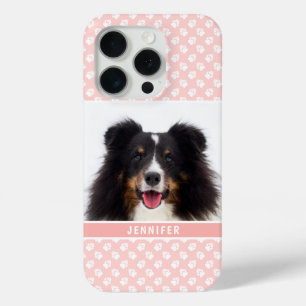 Coque Case-Mate iPhone Rose Pâle Photo Personnalisée d'Animal de Compagni