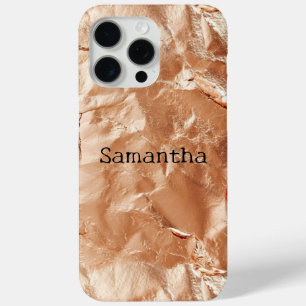 Coque Case-Mate iPhone Rose Peach Gold Glam