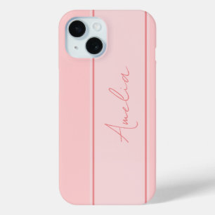 Coque Case-Mate iPhone Rose personnalisé minimal