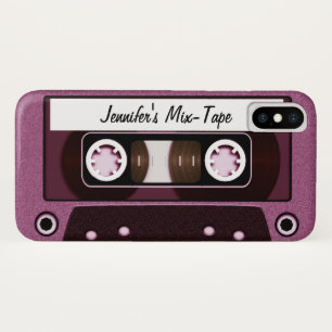 Coque iPhone X Rose personnalisé par bande de mélange