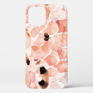 Case-Mate iPhone Case Rose, pivoine, feuille, motif aquarelle.
