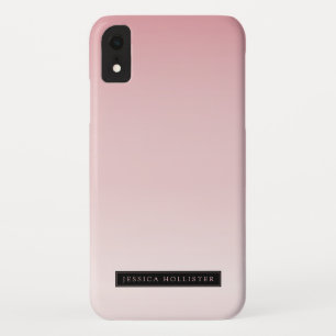Case-Mate iPhone Case Rose Poussiéreuse Clair Dégradé d'Ombre & Votre No