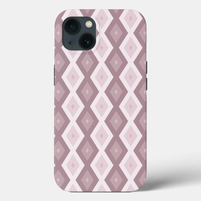 Coques Case-Mate iPhone Rose quartz rose diamant motif Coque-Mate iPhone (Verso)
