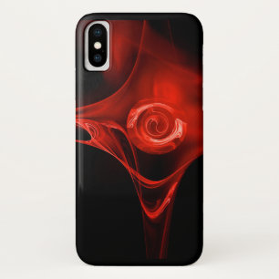 ETUI iPhone Case-Mate ROSE RED FRACTAL