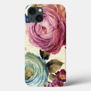 iPhone 13 Case Rose rose et bleu