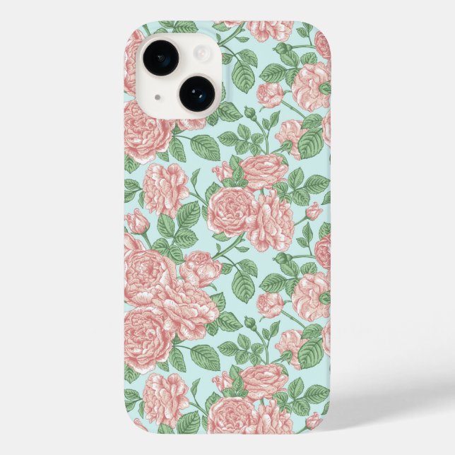 Coques Case-Mate iPhone Rose rose Jardin Bouquet Motif (Verso)