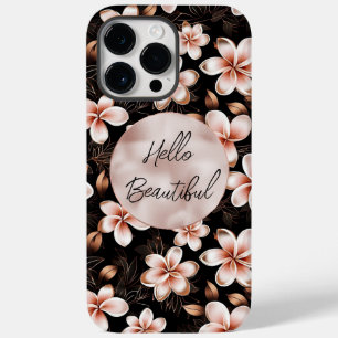 Coque Case-Mate iPhone Rose rose noire noire noire Floral or