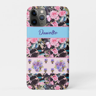 Case-Mate iPhone Case Rose Rose Pâle Chic Aquarelle Roses Rose Bleu