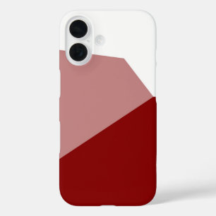 Coque Pour iPhone 16 Rose rouge et blanc