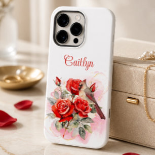 Coque Case-Mate iPhone Rose rouge et cardinal