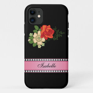 Etui iPhone Case-Mate Rose rouge et marguerites rose personnalisées
