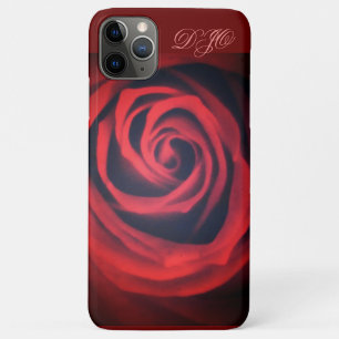 Case-Mate iPhone Case Rose rouge gros avec Monogramme