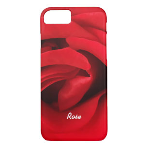 Coques Pour iPhone Rose rouge personnalisée