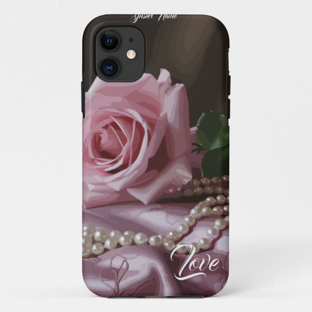 Coques Case-Mate iPhone Rose Silken (Dos)