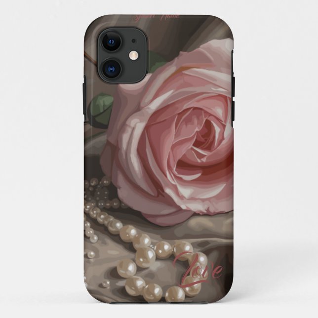 Coques Case-Mate iPhone Rose Silken (Dos)