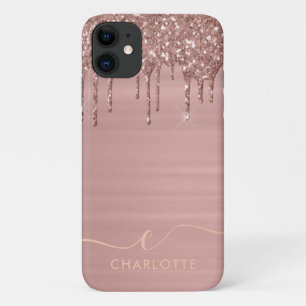 Case-Mate iPhone Case Rose simple élégant Gold Parties scintillant Drif