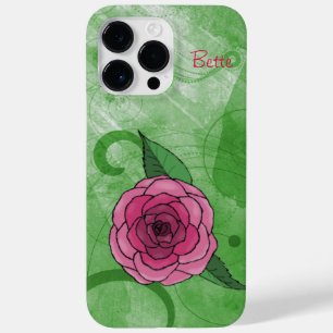 Coque Case-Mate iPhone Rose sur vert