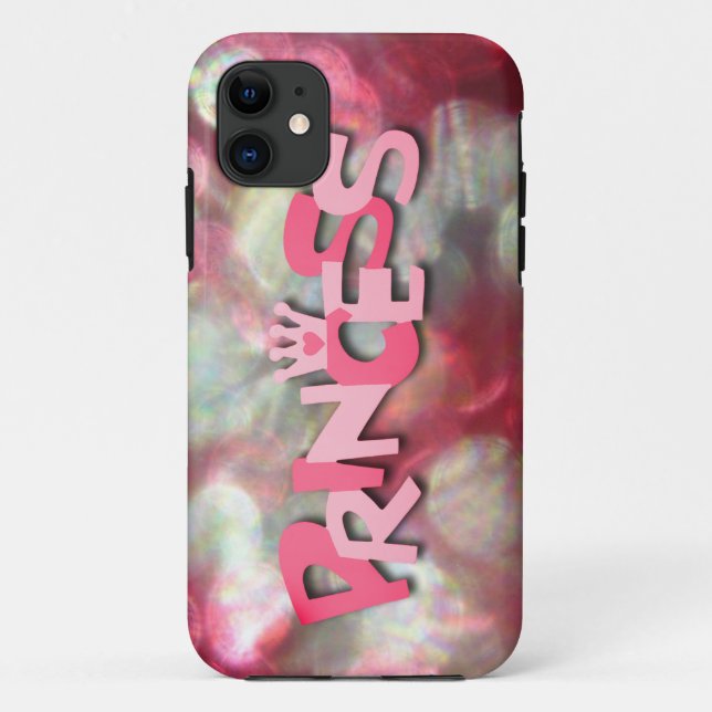 Coques Case-Mate iPhone Rose Tendance Princesse Bokeh (Dos)
