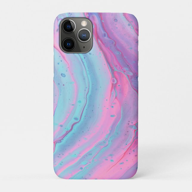 Coques Case-Mate iPhone Rose Turquoise Purple Swirl (Dos)