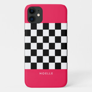 Case-Mate iPhone Case Rose vif et damier