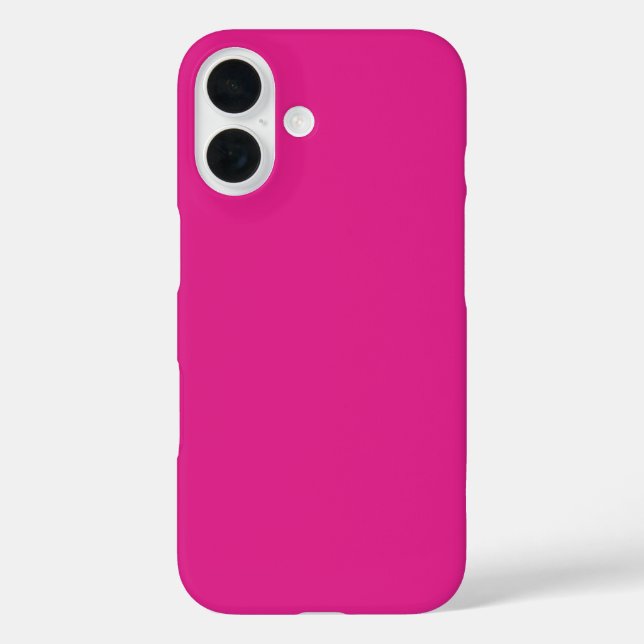 Coques Case-Mate iPhone rose vif néon | rose solide (Verso)
