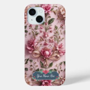 Coque Case-Mate iPhone Rose Vintage romantique rose floral